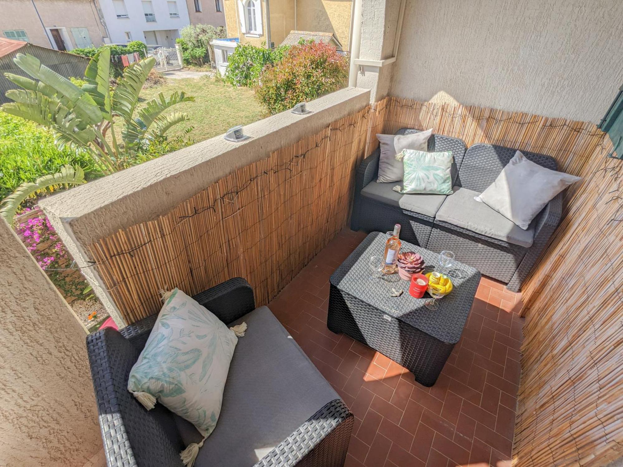 Netflix - Lit Queen Size - Terrasse Plein Sud - Climatisation - 2'Centre-Ville - 6'Mer - Parking Prive - 56M2 - L'Olivine - Offre Speciale Ла-Лонд-ле-Мор Екстер'єр фото
