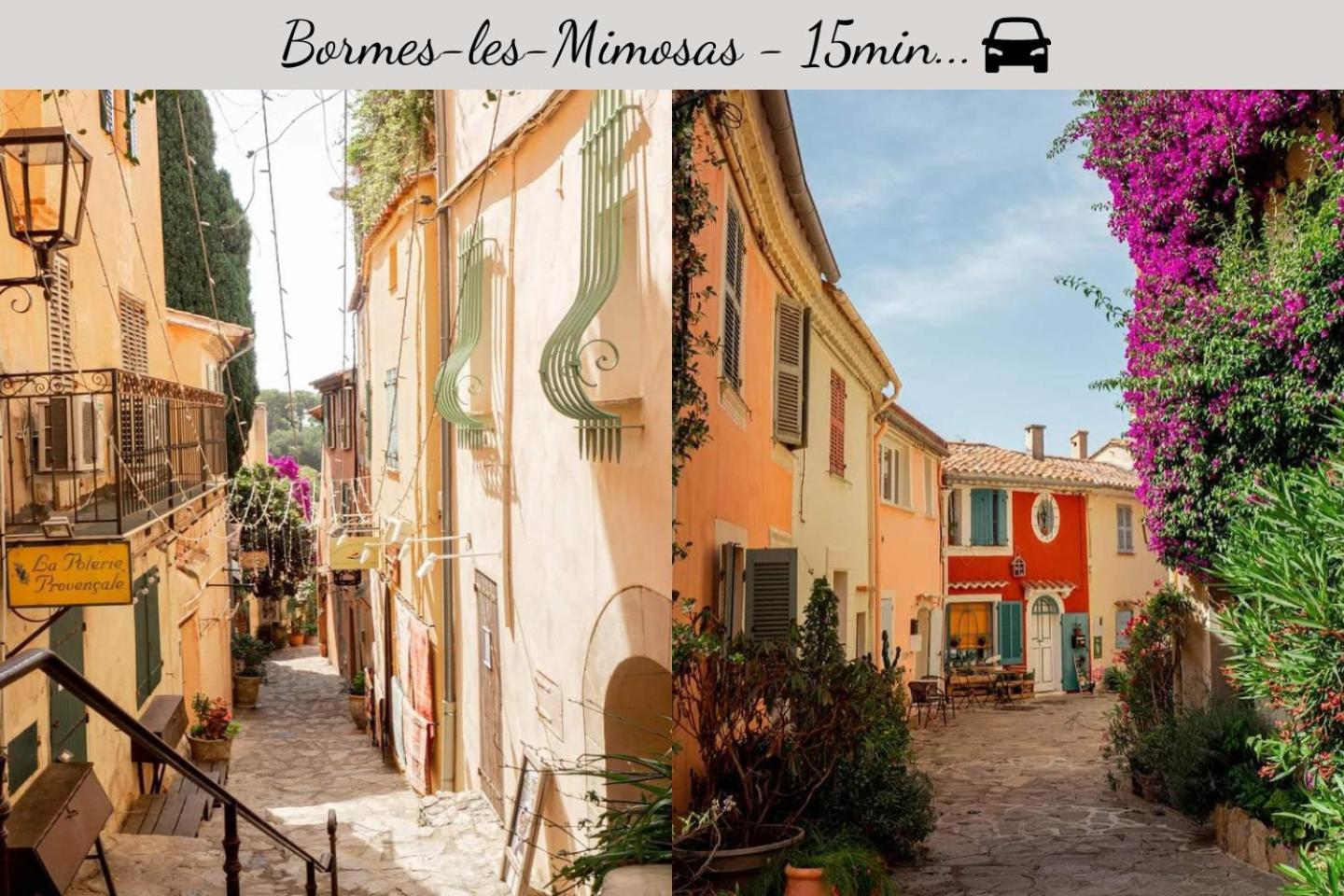 Netflix - Lit Queen Size - Terrasse Plein Sud - Climatisation - 2'Centre-Ville - 6'Mer - Parking Prive - 56M2 - L'Olivine - Offre Speciale Ла-Лонд-ле-Мор Екстер'єр фото
