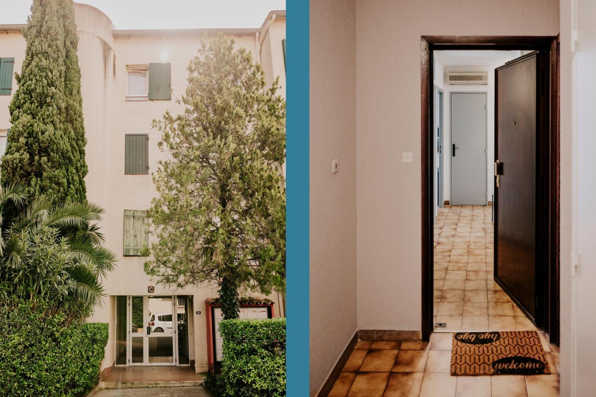 Netflix - Lit Queen Size - Terrasse Plein Sud - Climatisation - 2'Centre-Ville - 6'Mer - Parking Prive - 56M2 - L'Olivine - Offre Speciale Ла-Лонд-ле-Мор Екстер'єр фото